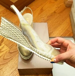 Gold Espadrilles